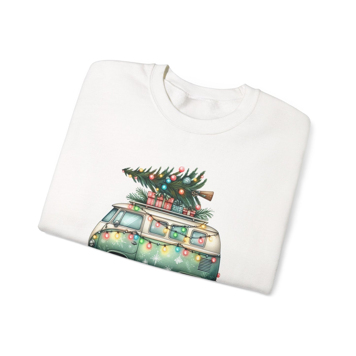 Jingle All The Way Sweatshirt, Christmas Family Sweater, Christmas Van Sweatshirt - PopCultureByDesign36