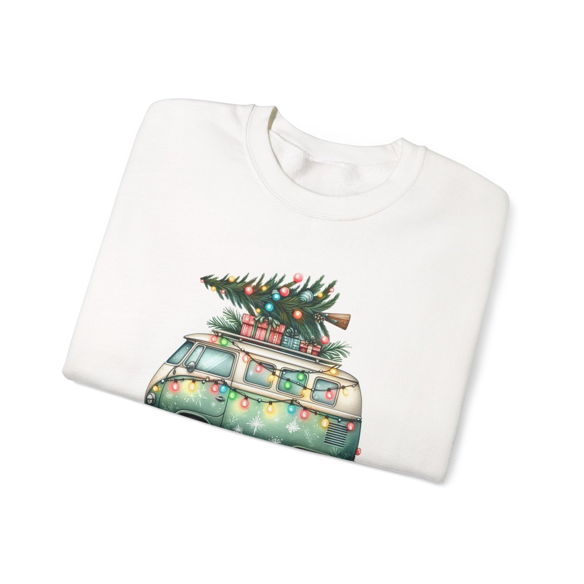 Jingle All The Way Sweatshirt, Christmas Family Sweater, Christmas Van Sweatshirt - PopCultureByDesign36