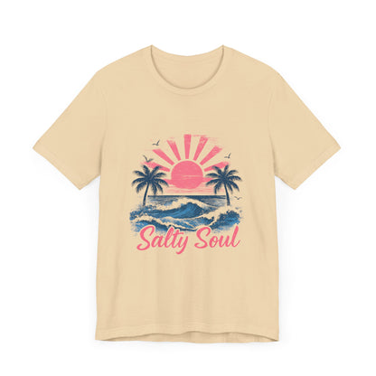 Retro Salty Soul Shirt, Summer Salty Soul T-shirt, Trendy Summer Shirt - PopCultureByDesign36