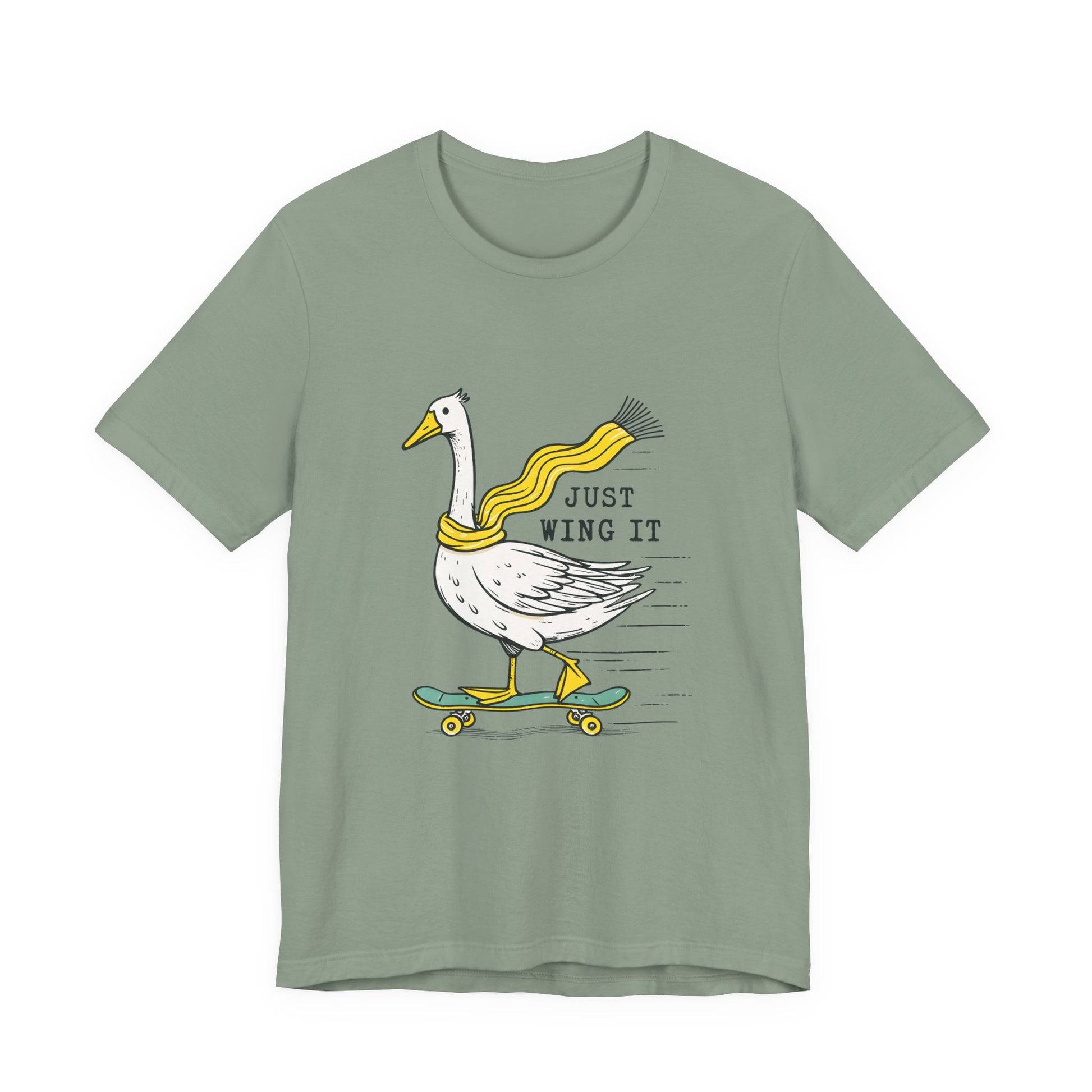 Pun Humor Bird Tee, Bird Lover Gift, Funny Bird Shirt, Skateboard Goose - PopCultureByDesign36