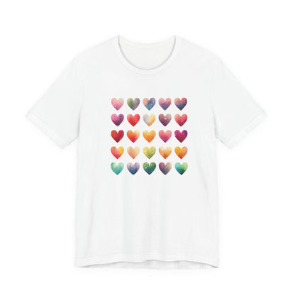 Bohemian Artsy Watercolor Shirt, Watercolor Tee, Watercolor Heart Tee - PopCultureByDesign36