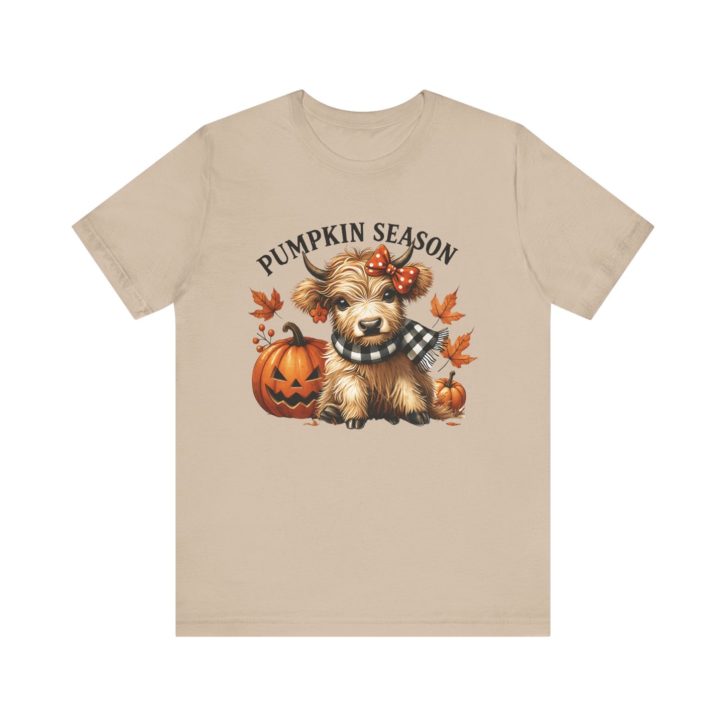 Pumpkin season, cute highland cow, baby cow shirt, Cute Cow shirt - PopCultureByDesign36
