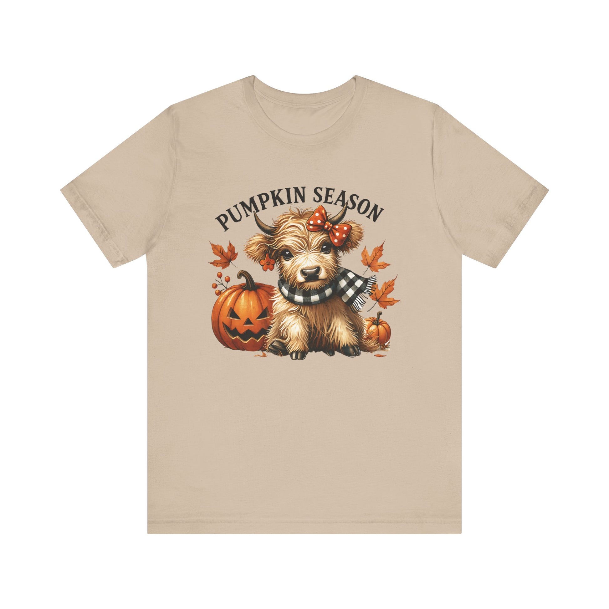 Pumpkin season, cute highland cow, baby cow shirt, Cute Cow shirt - PopCultureByDesign36