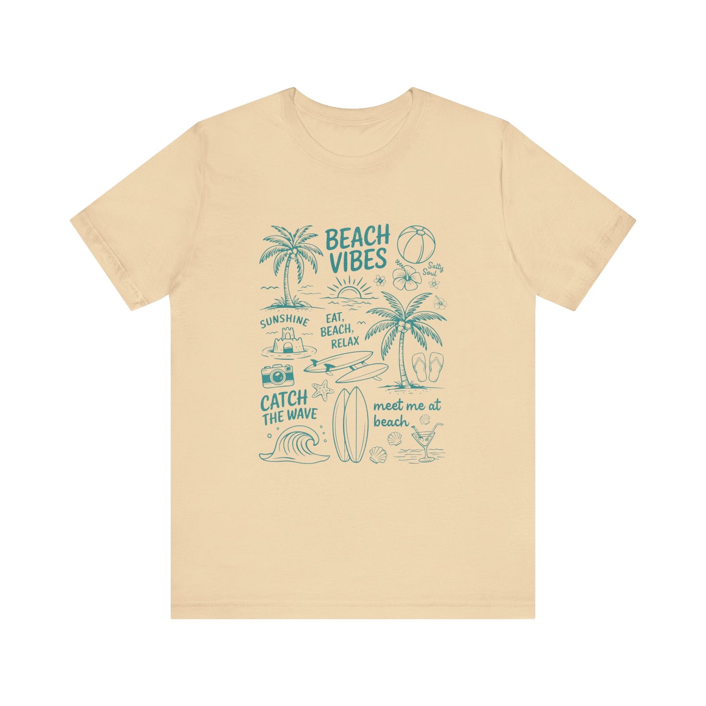 Beach Vibes Shirt, Ocean Lover Shirt, Summer T-Shirt, Sea Life Top - PopCultureByDesign36