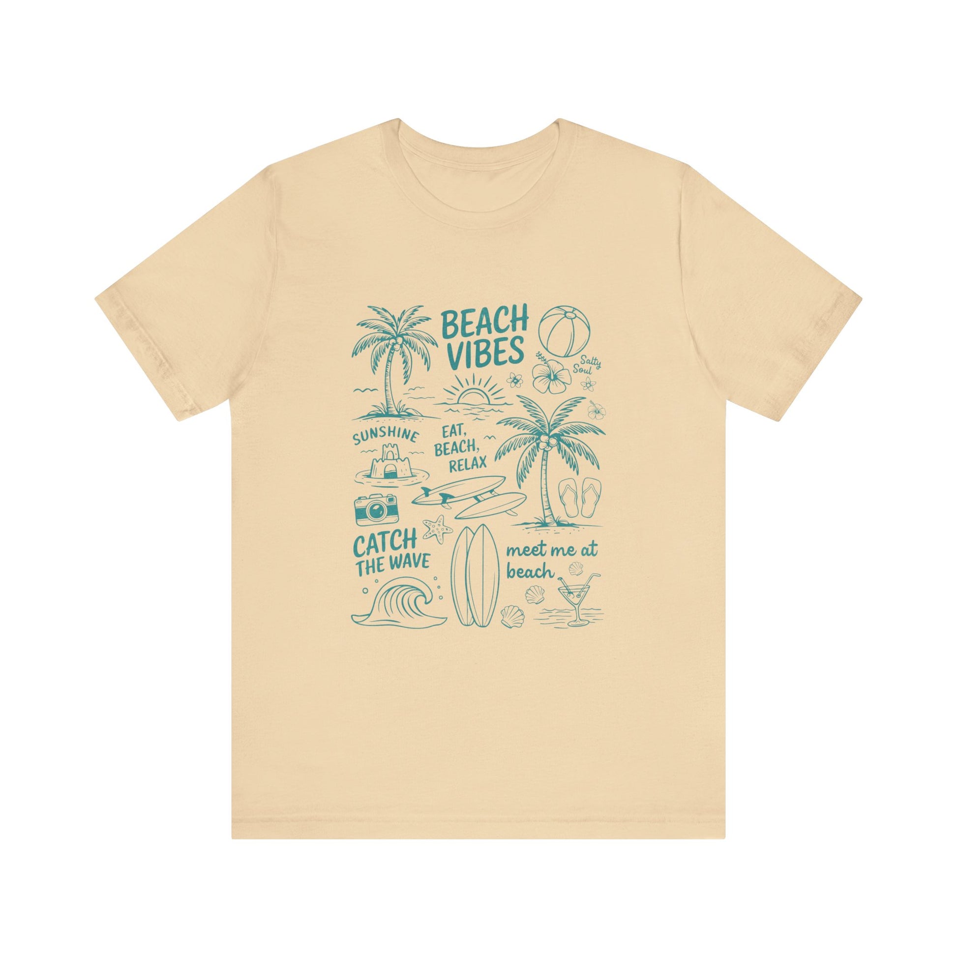 Beach Vibes Shirt, Ocean Lover Shirt, Summer T-Shirt, Sea Life Top - PopCultureByDesign36