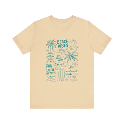 Beach Vibes Shirt, Ocean Lover Shirt, Summer T-Shirt, Sea Life Top - PopCultureByDesign36