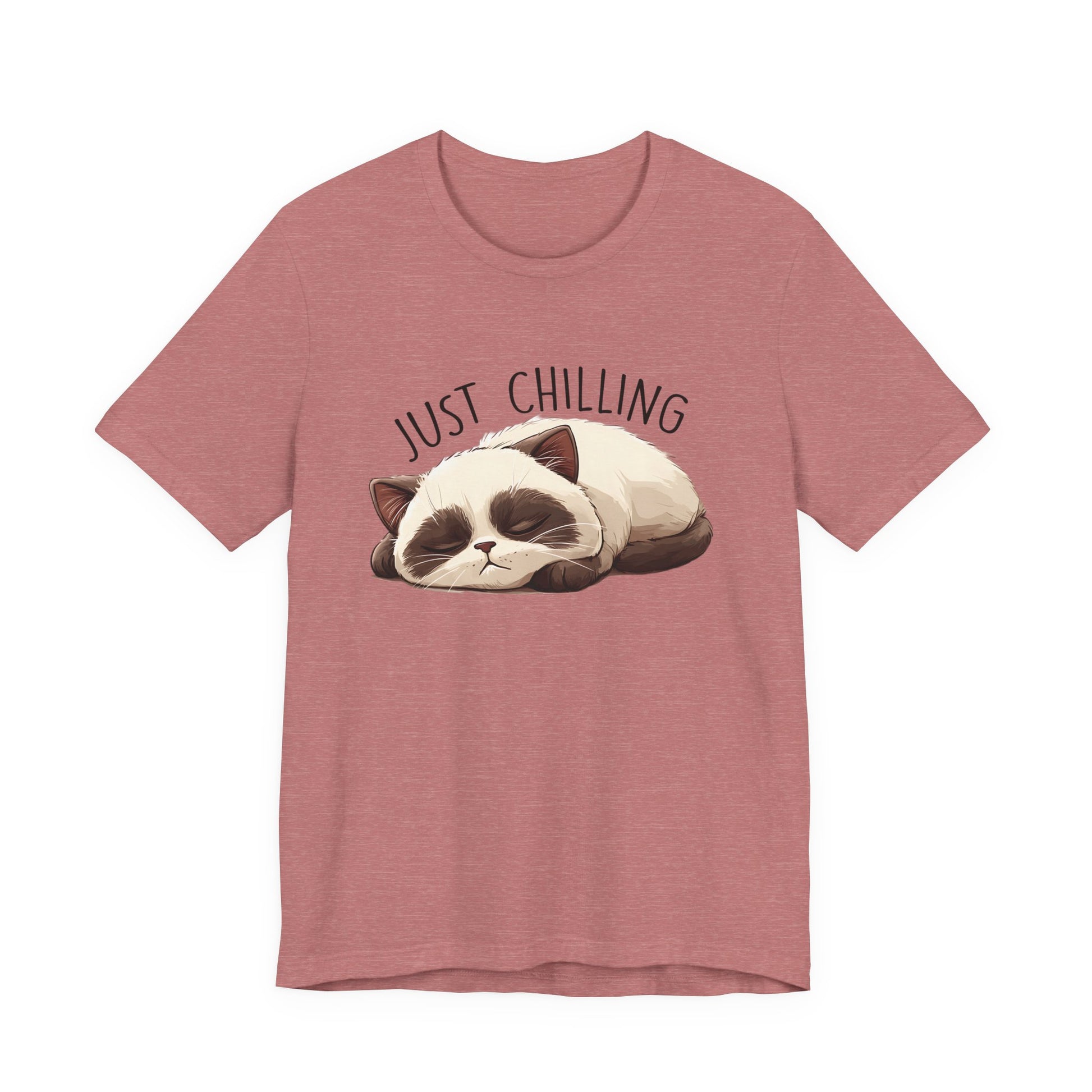 Just Chilling, Lazy Cat Shirt, Cute Cat Shirt, Cat Lover Gift, Funny Cat Shirt - PopCultureByDesign36