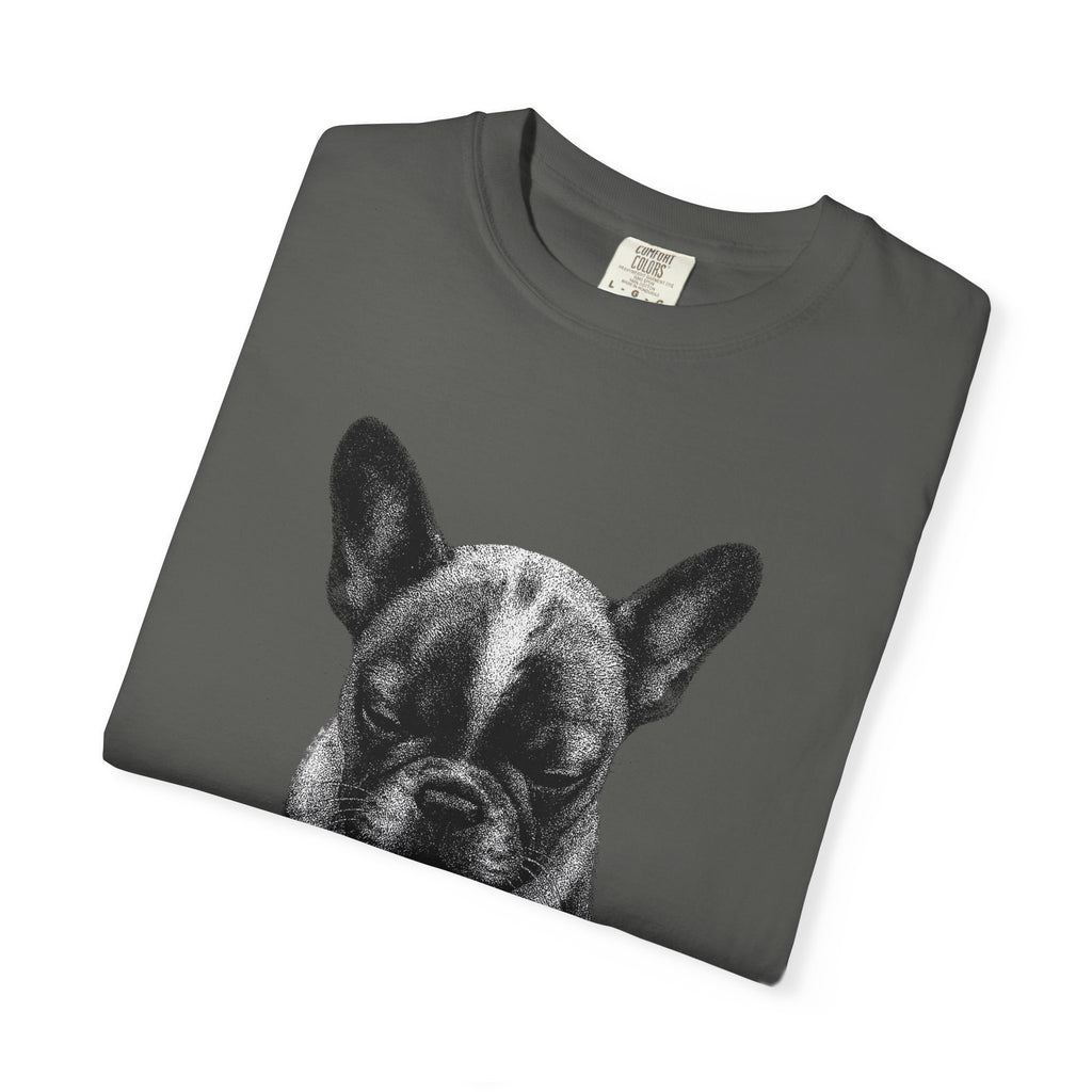 Sad French Bulldog Puppy Meme T-Shirt — Comfort Colors Style by PopCultureByDesign36