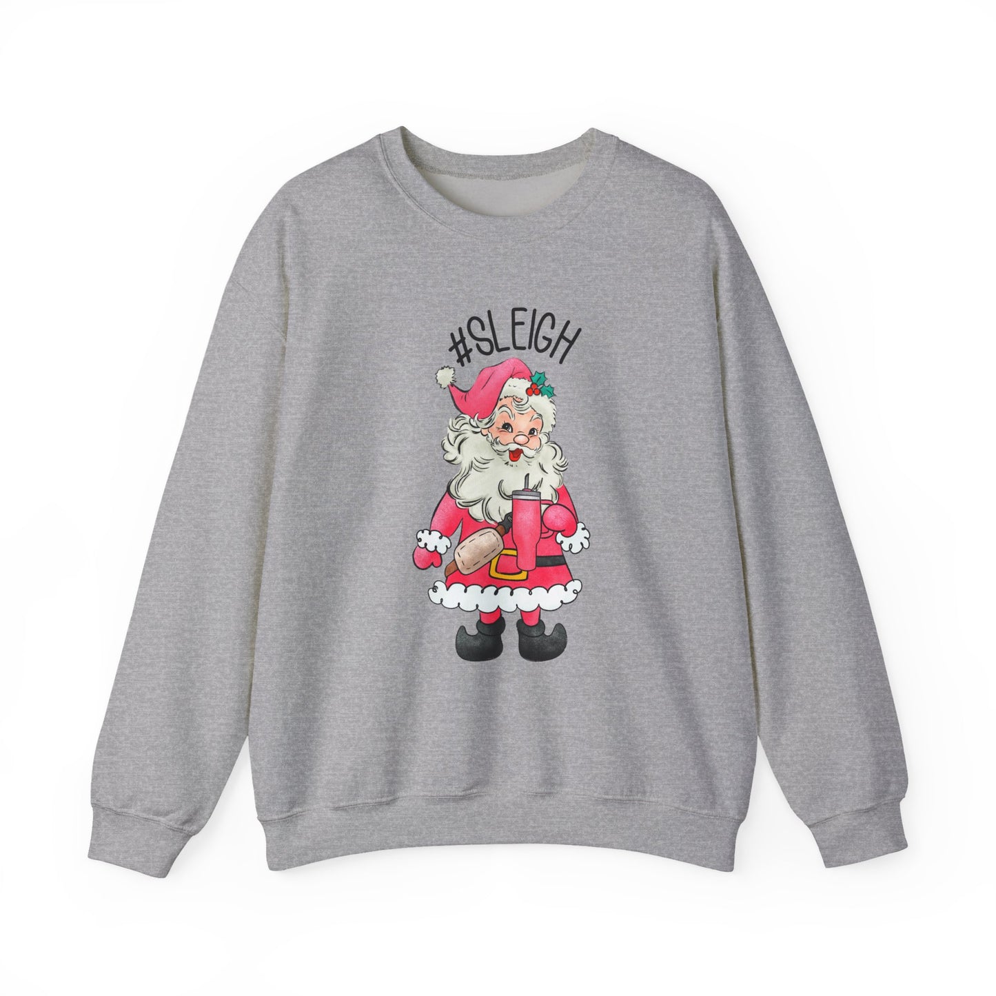 Sleigh santa, Retro Santa Sweater,Vintage Santa Christmas Sweatshirt - PopCultureByDesign36