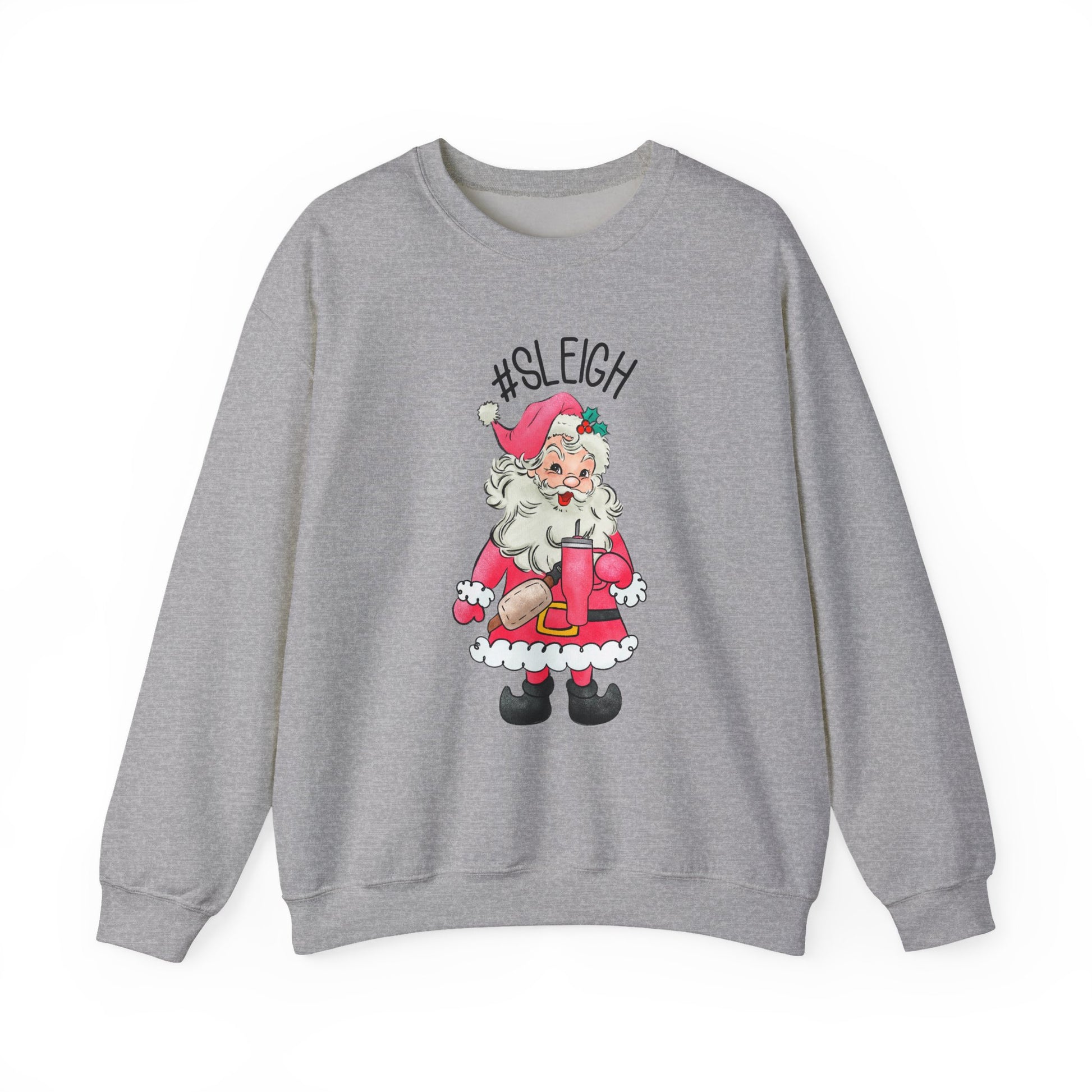 Sleigh santa, Retro Santa Sweater,Vintage Santa Christmas Sweatshirt - PopCultureByDesign36