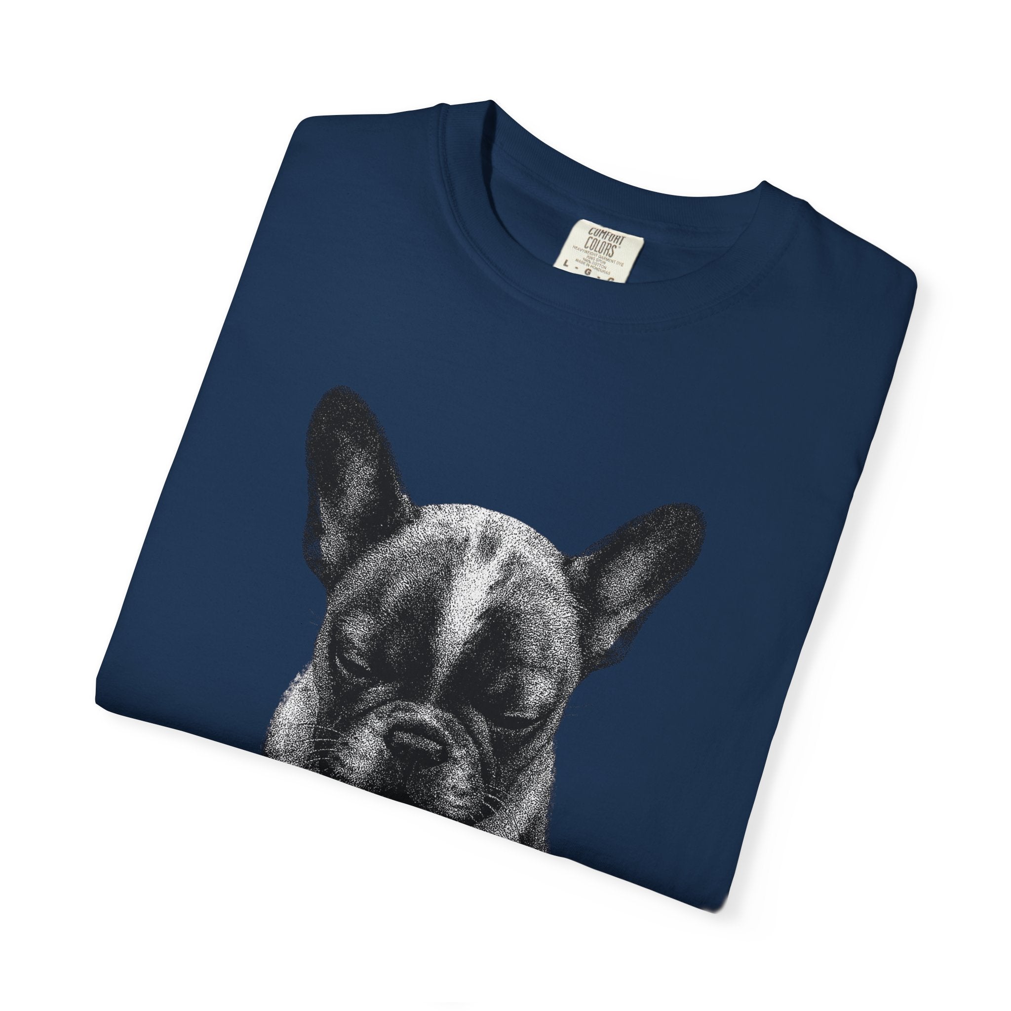 Sad French Bulldog Puppy Meme T-Shirt — Comfort Colors Style by PopCultureByDesign36