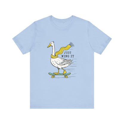 Pun Humor Bird Tee, Bird Lover Gift, Funny Bird Shirt, Skateboard Goose - PopCultureByDesign36