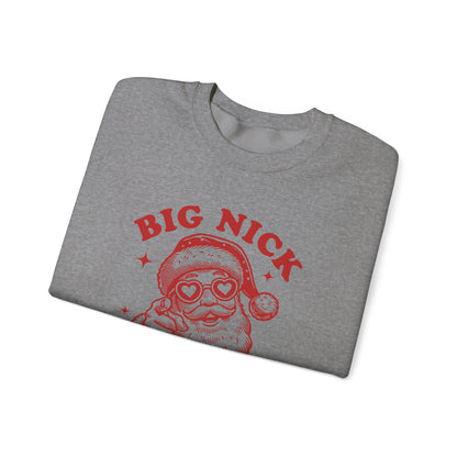 Big Nick Energy Christmas Shirt, Santa Inspired, Funny Santa Sweatshirt - PopCultureByDesign36