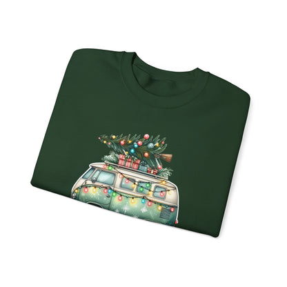 Jingle All The Way Sweatshirt, Christmas Family Sweater, Christmas Van Sweatshirt - PopCultureByDesign36