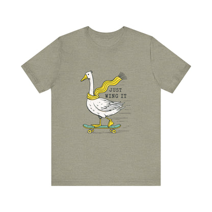 Pun Humor Bird Tee, Bird Lover Gift, Funny Bird Shirt, Skateboard Goose - PopCultureByDesign36