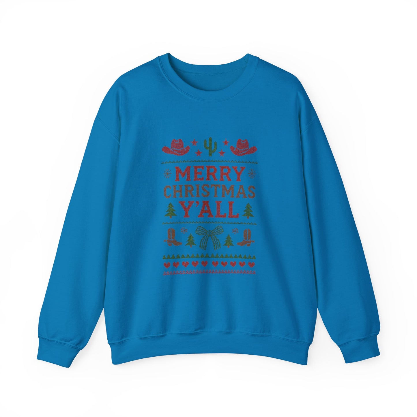 Country Christmas Sweatshirt, Western Holiday Crewneck, Ranch Winter Sweater, Cozy Xmas Jumper, Festive Cowgirl Pullover, Yeehaw vibes