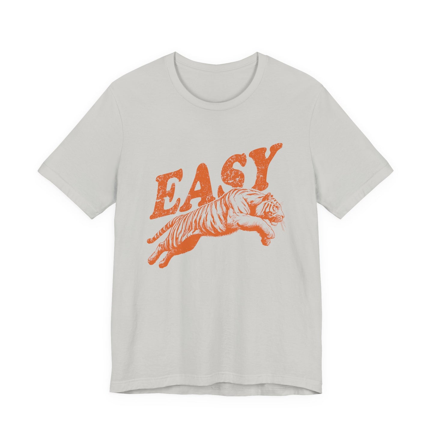 Easy Orange Tiger Shirt, Retro Boho Tee, Hippie Clothes, Indie Shirt - PopCultureByDesign36