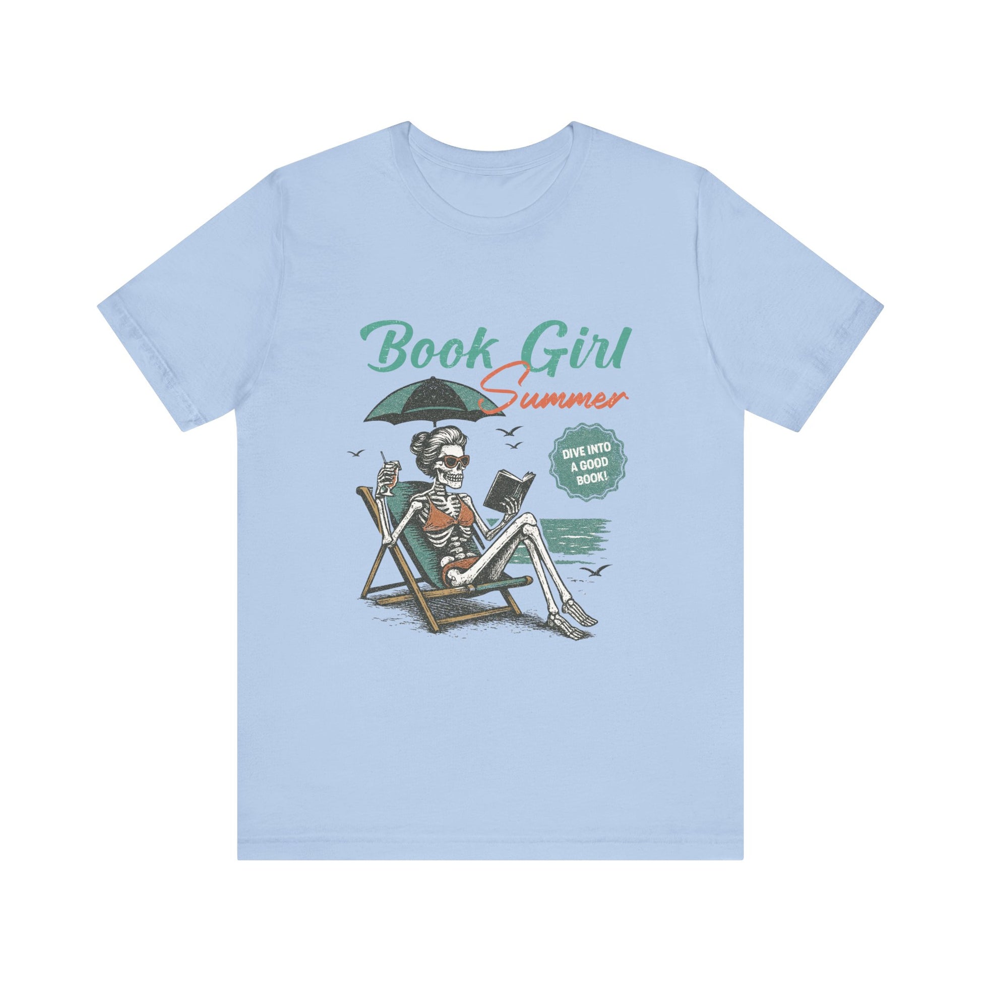 Book Girl Summer Shirt, Reading Lover Tee, Literary Bookworm Top - PopCultureByDesign36