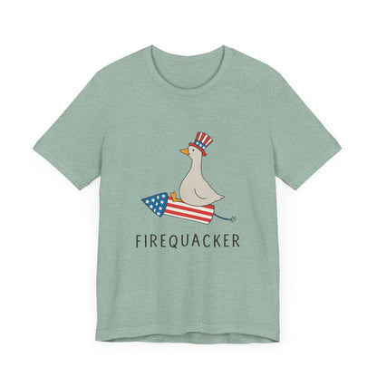 Firequacker Shirt, Funny Fourth Of July Shirt, Funny Goose Shirt - PopCultureByDesign36