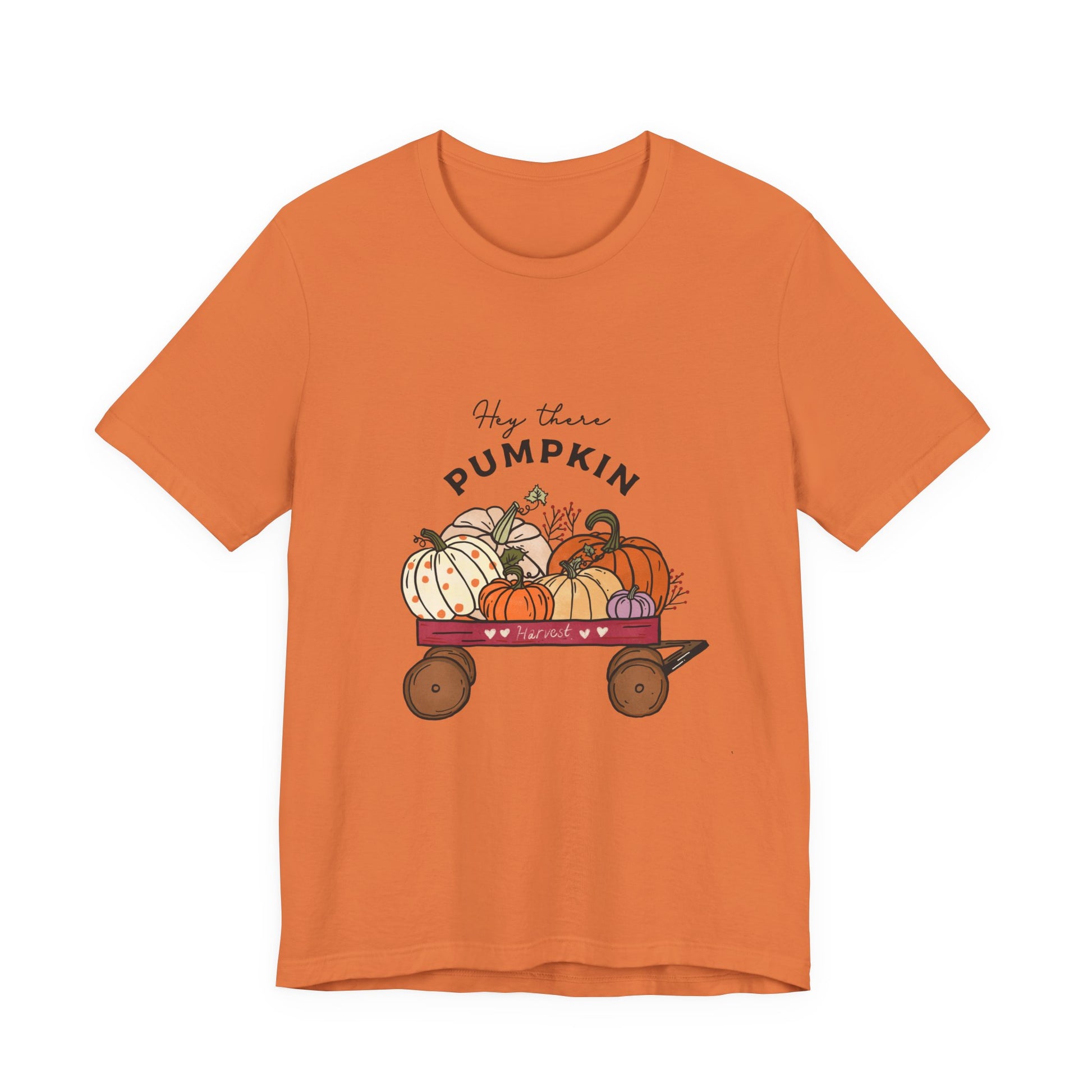 Hey There Pumpkin Unisex Tee, Autumn Halloween Pumpkin T-Shirt - PopCultureByDesign36