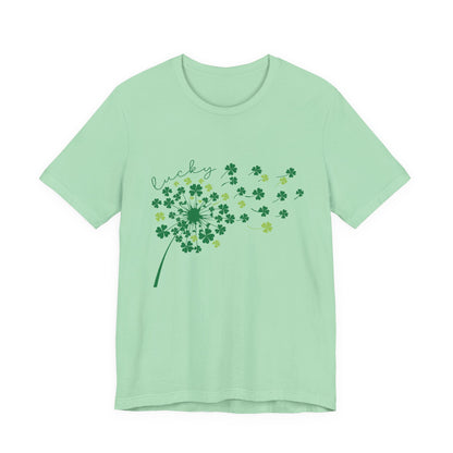 Lucky Shirt, St Patricks Day Shirt, Shamrock Heart T-Shirt - PopCultureByDesign36