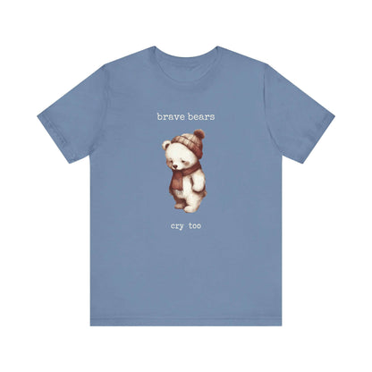 Brave Bears Cry Too Shirt, Vintage Bear Shirt, My tummy Hurts Shirt - PopCultureByDesign36