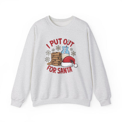 I Put Out For Santa Sweatshirt, Funny Christmas Shirt, Funny Santa Shirt - PopCultureByDesign36