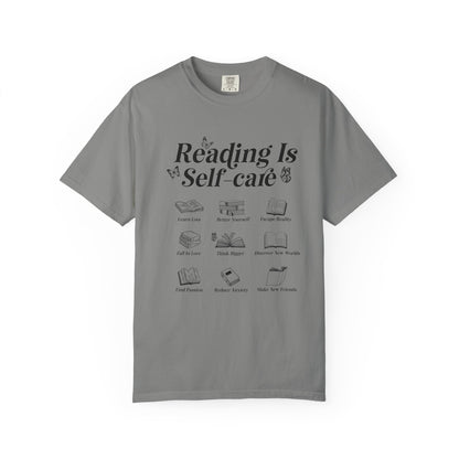 Book Lover Tee, Relaxation Vibes Shirt, Mindfulness Gift, Cozy Reading Top - PopCultureByDesign36