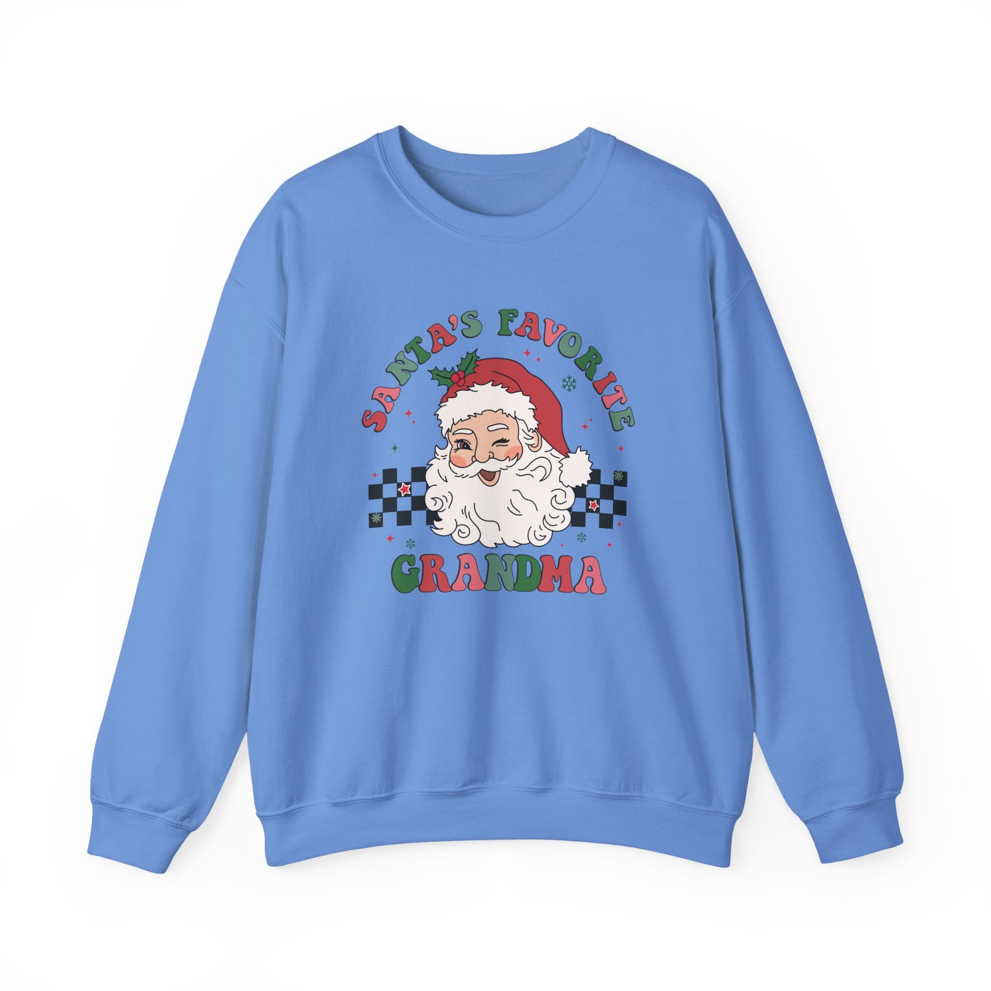 Santas Favorite Grandma, Retro Santa Sweater, Retro Santa Claus Sweatshirt - PopCultureByDesign36