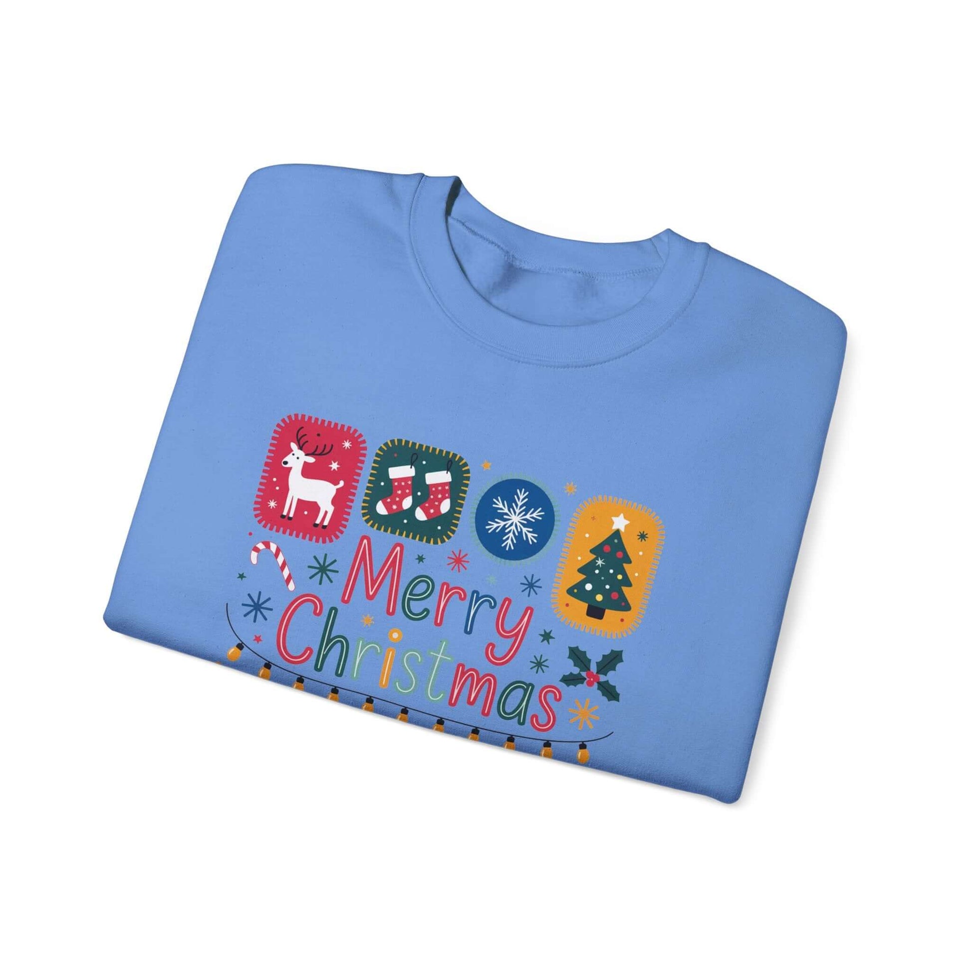 Christmas Cute Collage Sweatshirt, Winter Collage Seasonal Sweatshirt - PopCultureByDesign36