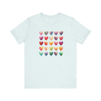 Bohemian Artsy Watercolor Shirt, Watercolor Tee, Watercolor Heart Tee - PopCultureByDesign36