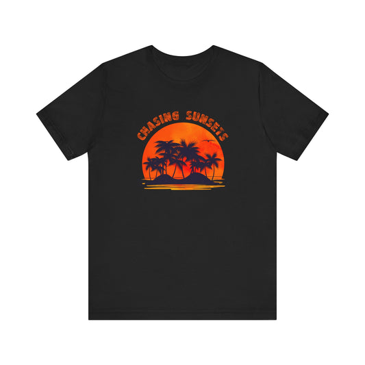 Vintage Palm Tree Shirt, Chasing Sunsets T-Shirt, Nature Shirt, Palm Beach Shirt - PopCultureByDesign36