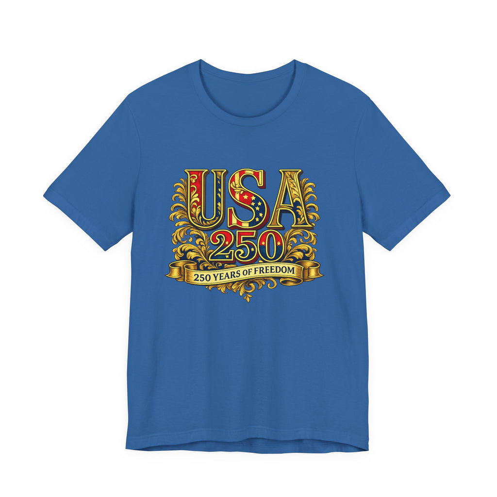 Retro 250 Years USA Freedom T-Shirt | Patriotic Americana Independence Anniversary by Printify