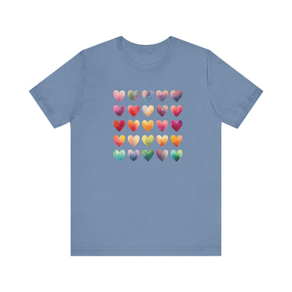 Bohemian Artsy Watercolor Shirt, Watercolor Tee, Watercolor Heart Tee - PopCultureByDesign36