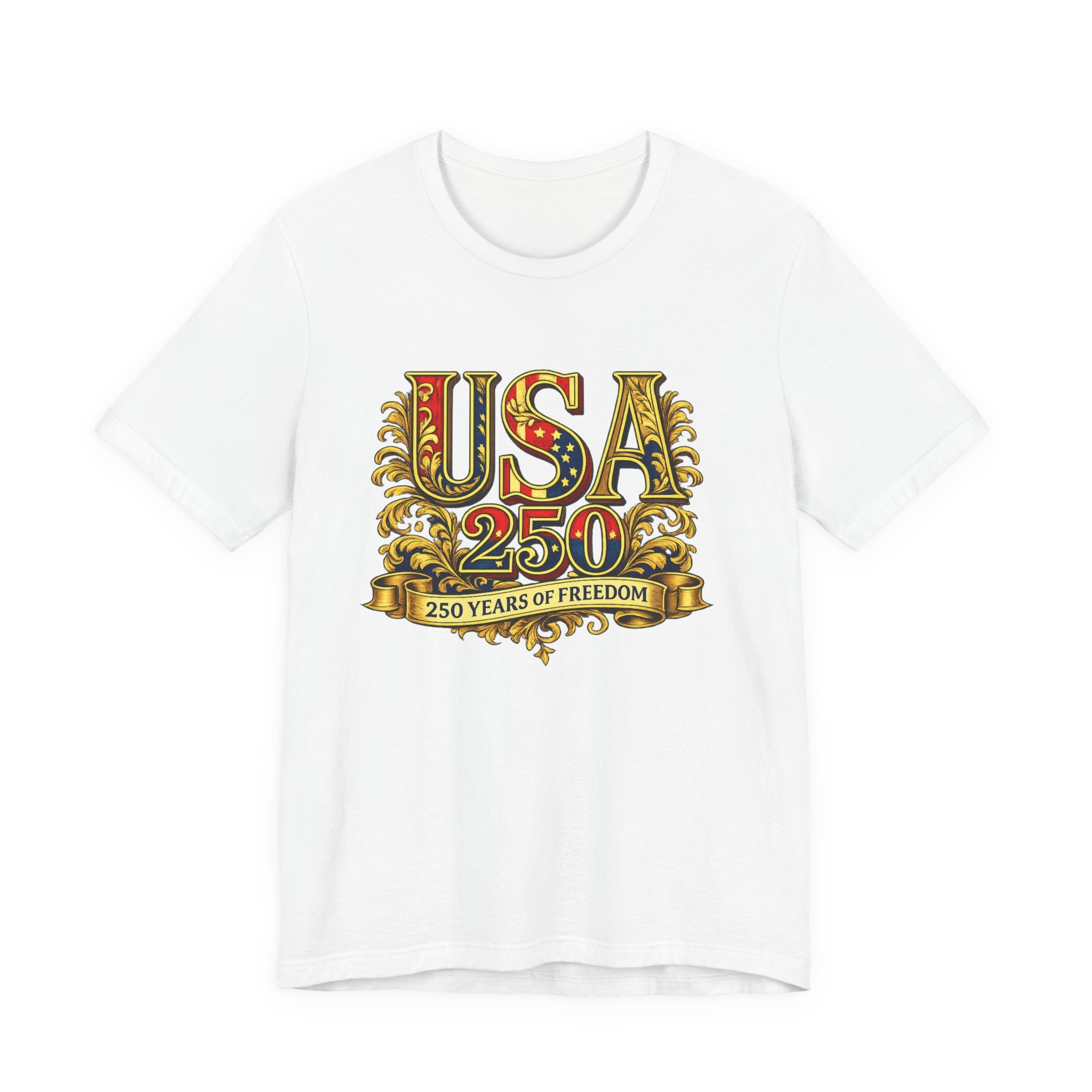 Retro 250 Years USA Freedom T-Shirt | Patriotic Americana Independence Anniversary by Printify