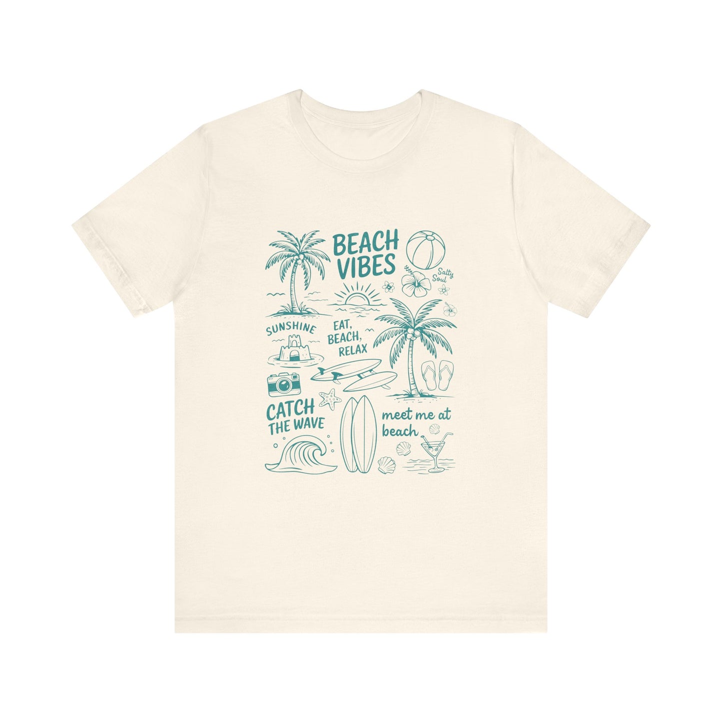 Beach Vibes Shirt, Ocean Lover Shirt, Summer T-Shirt, Sea Life Top - PopCultureByDesign36