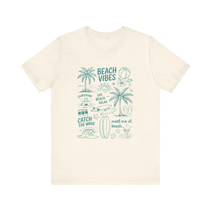 Beach Vibes Shirt, Ocean Lover Shirt, Summer T-Shirt, Sea Life Top - PopCultureByDesign36