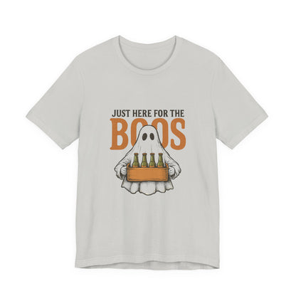 Halloween Shirt, I'm Just Here For The Boos Shirt, Halloween Ghost Shirt - PopCultureByDesign36