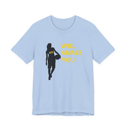 22 Shirt, WNBA Fan Shirt, Basketball Fan Shirt, Womens Sports Shirt - PopCultureByDesign36