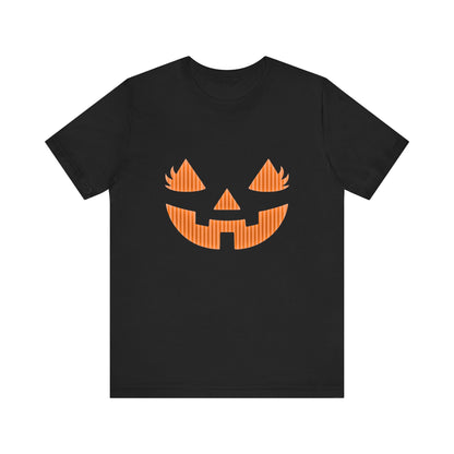 Halloween Pumpkin Tee, Spooky Shirt, Fall T-Shirt, Pumpkin Face Top - PopCultureByDesign36