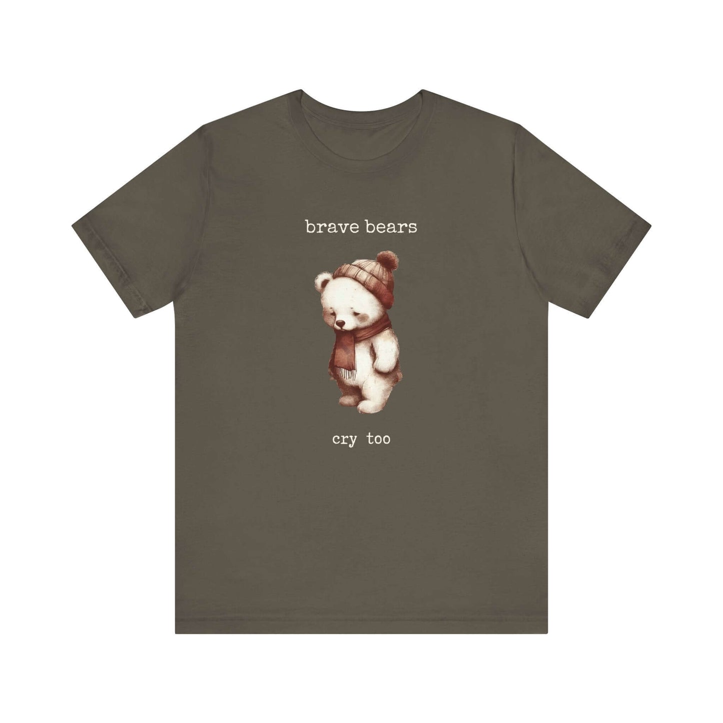 Brave Bears Cry Too Shirt, Vintage Bear Shirt, My tummy Hurts Shirt - PopCultureByDesign36