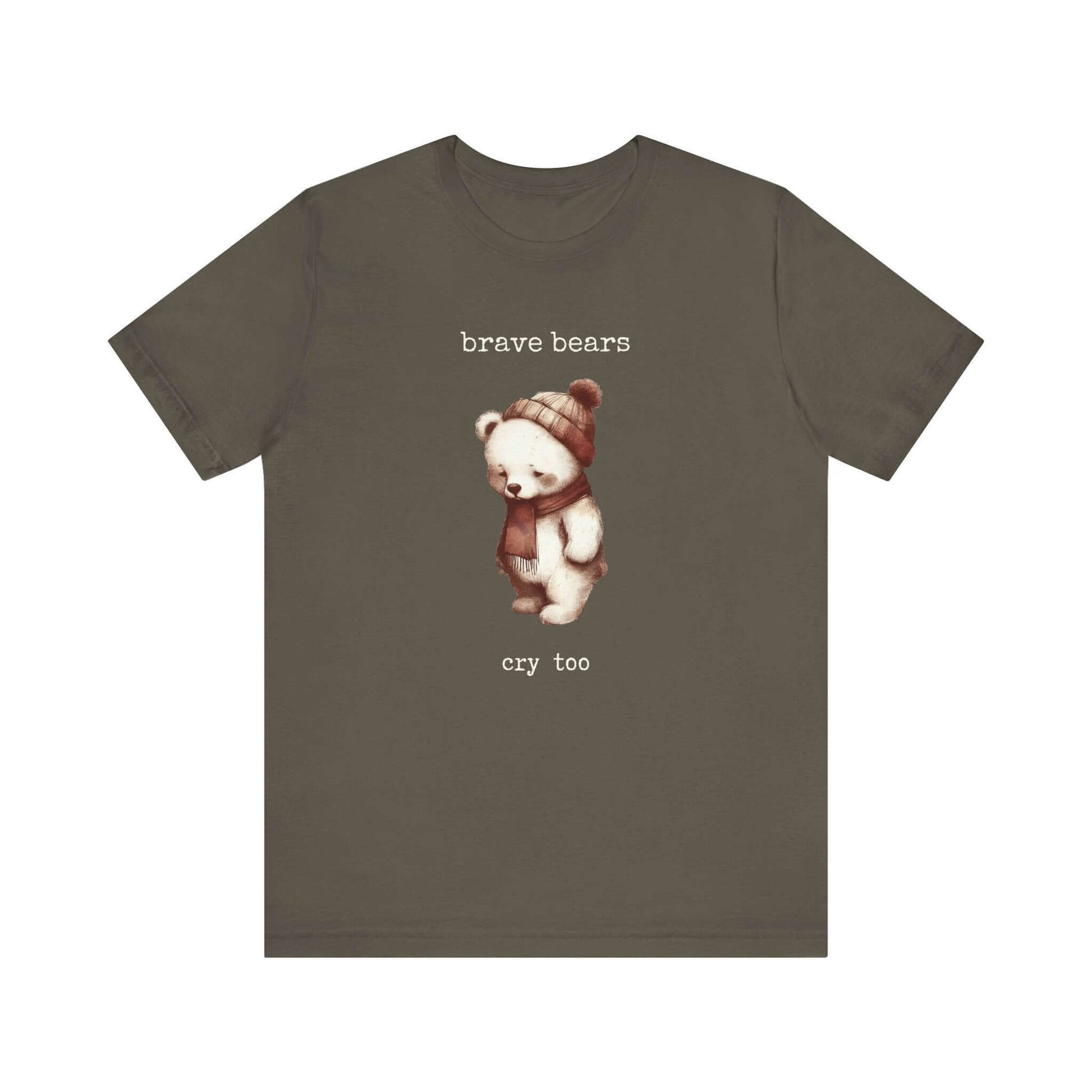 Brave Bears Cry Too Shirt, Vintage Bear Shirt, My tummy Hurts Shirt - PopCultureByDesign36