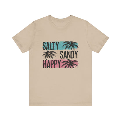 Salty Sandy Happy T-Shirt, Sandy Toes Salty Breeze Tee - PopCultureByDesign36