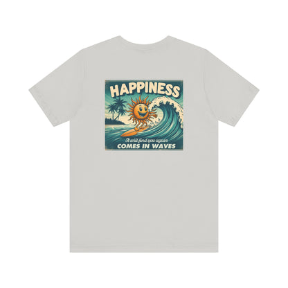 Happiness Comes In Waves shirt, Summer shirt, Surfing shirt, Surfer Gift - PopCultureByDesign36