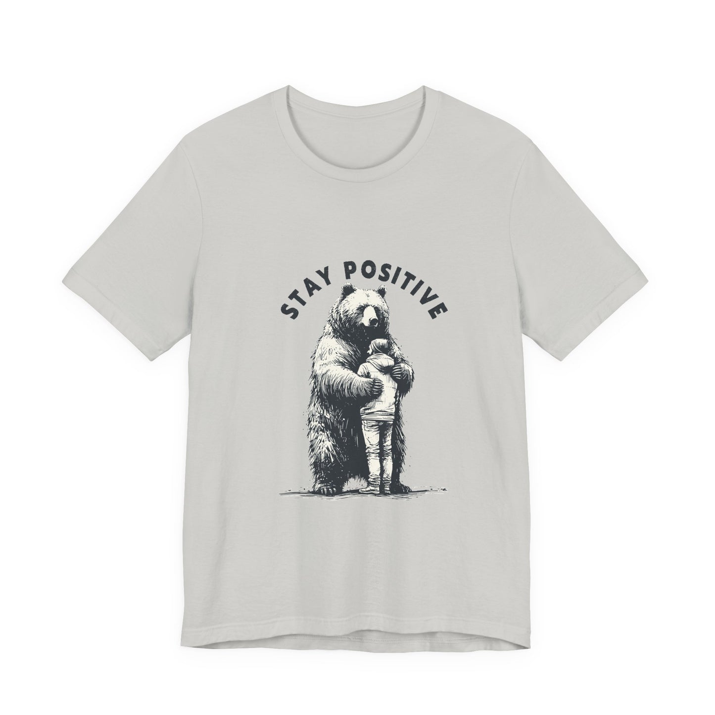 Stay Positive Bear Hug Shirt, Mental Health Shirt, Bear Hug Tee - PopCultureByDesign36