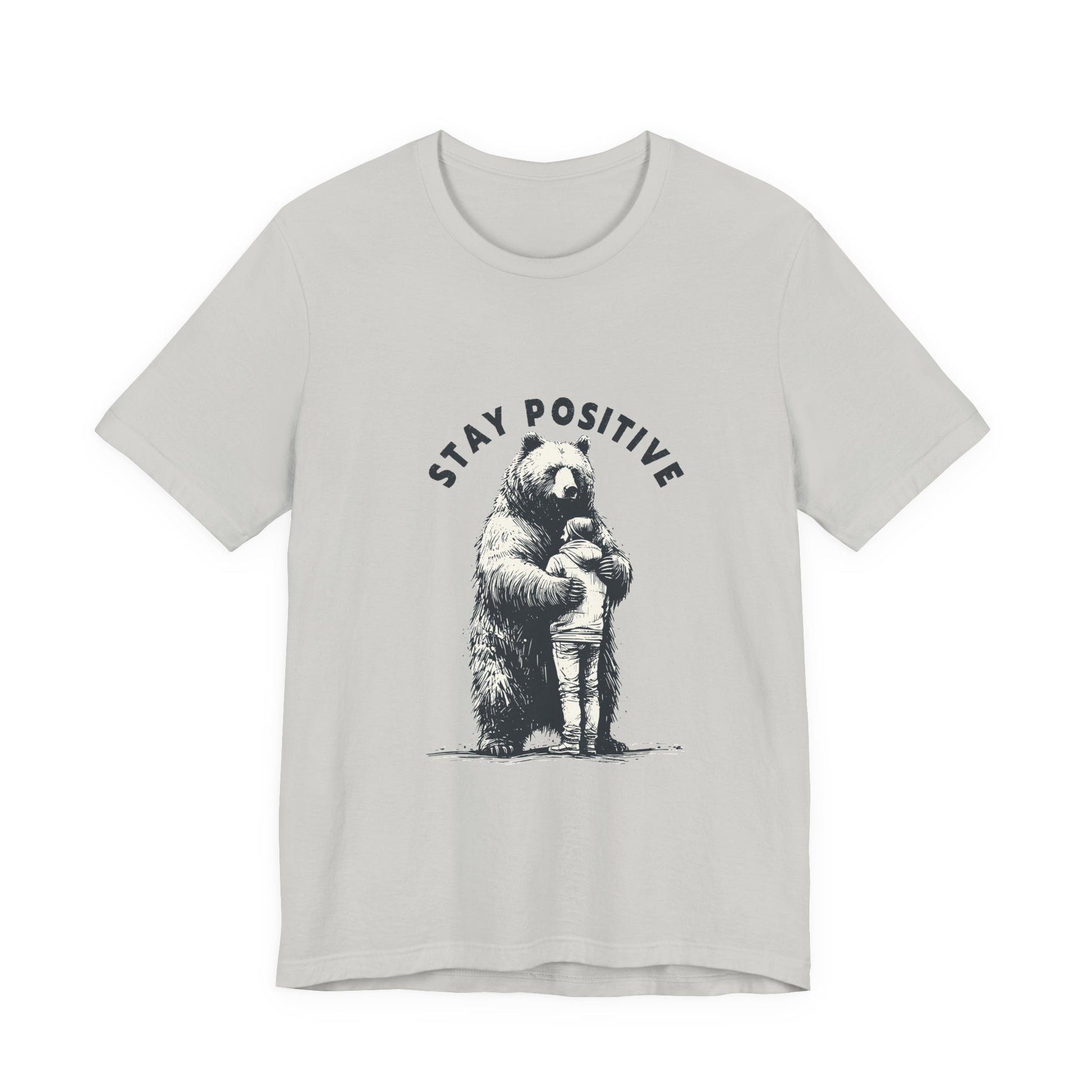 Stay Positive Bear Hug Shirt, Mental Health Shirt, Bear Hug Tee - PopCultureByDesign36