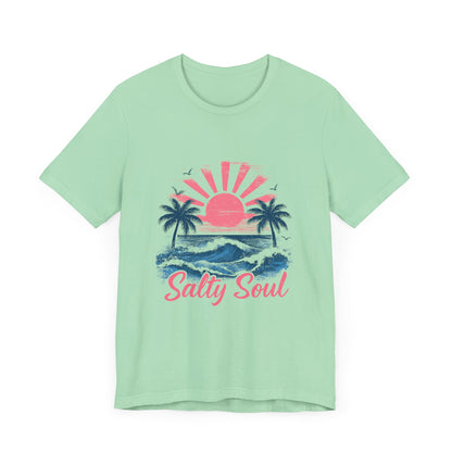 Retro Salty Soul Shirt, Summer Salty Soul T-shirt, Trendy Summer Shirt - PopCultureByDesign36