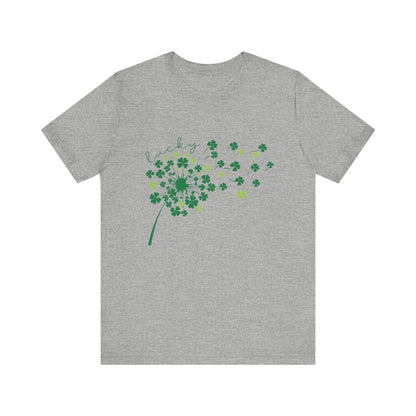 Lucky Shirt, St Patricks Day Shirt, Shamrock Heart T-Shirt - PopCultureByDesign36