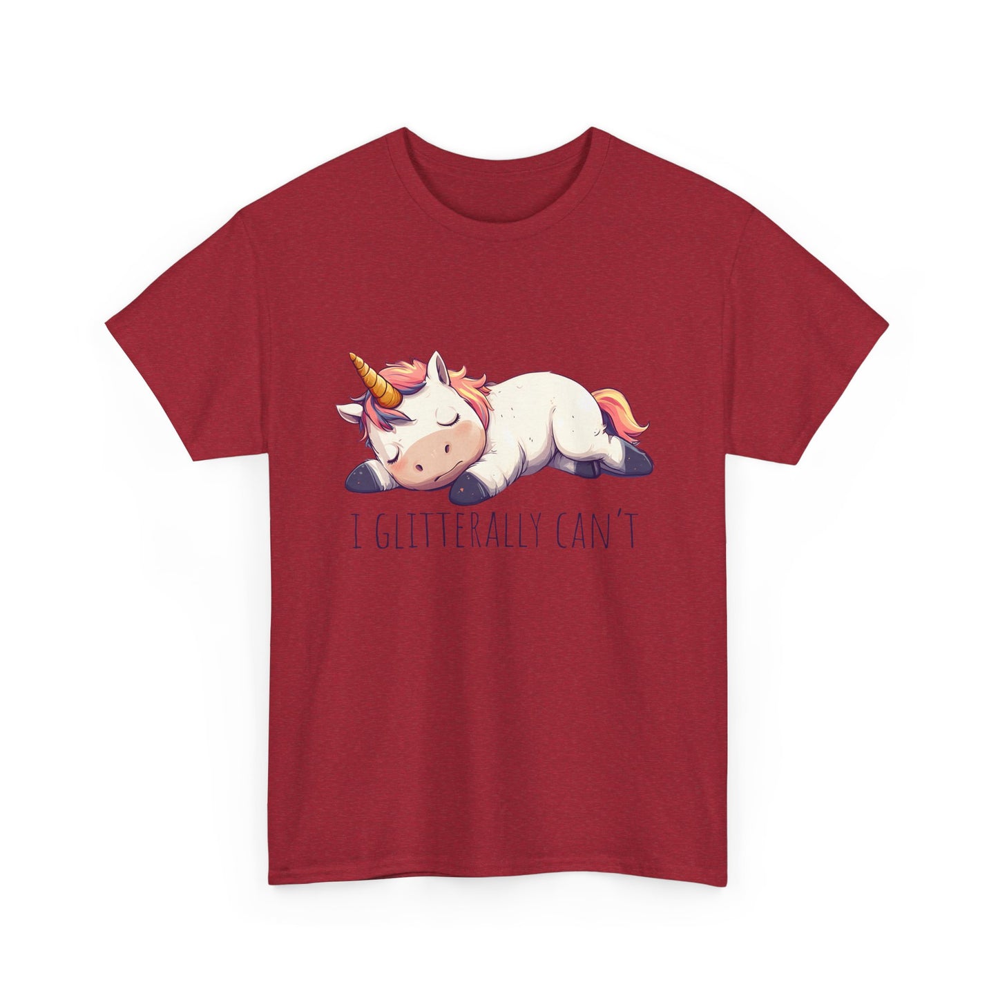 I glitterly can't, cute unicorn shirt, lazy unicorn shirt, funny unicorn shirt - PopCultureByDesign36