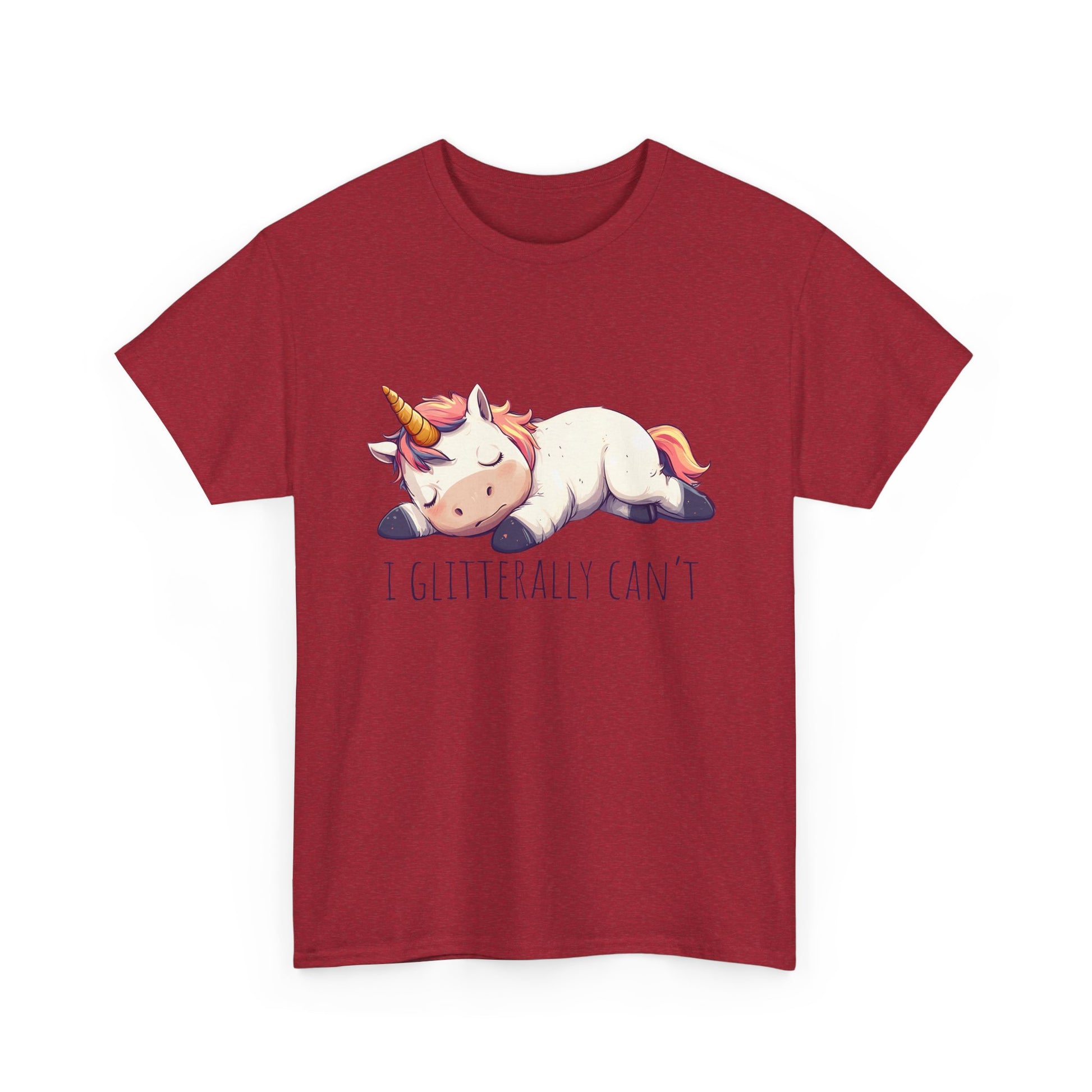 I glitterly can't, cute unicorn shirt, lazy unicorn shirt, funny unicorn shirt - PopCultureByDesign36